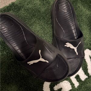 Puma Black Slides